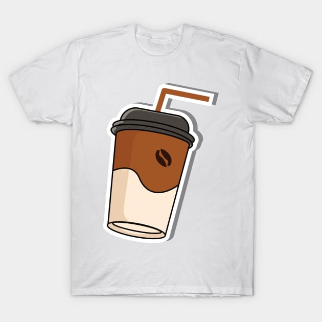 Coffee Illustration T-Shirt by blackdesain99